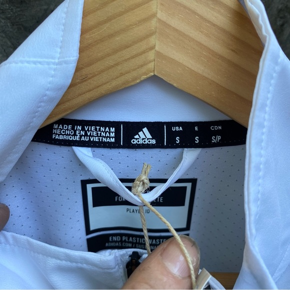 Adidas Mens Golf Windbreaker Short Sleeve Pullover Jacket Stadium Quarter Zip - Picture 9 of 16
